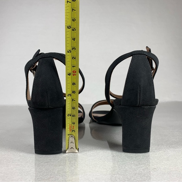 NWT Matt & Nat Women’s Elodie Square Toe Heeled Sandal in Black Size 5 - Picture 5 of 9